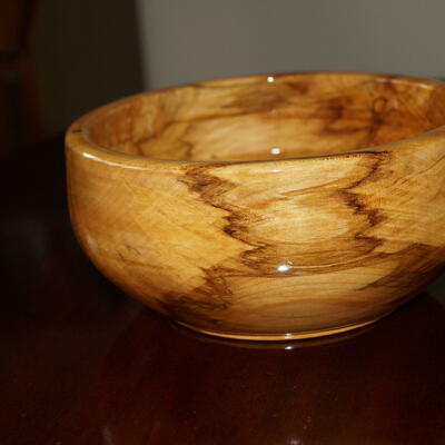 Spalted ash bowl