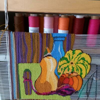 Squashes: woven tapestry