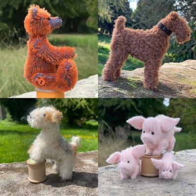 handmade collectable bears and animals in wool felt and mohair