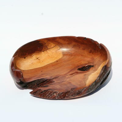 Pear wood bowl form.