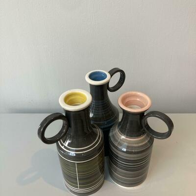 earthenware 'bottle' vases