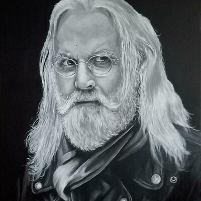 Billy Connolly - Acrylic painting