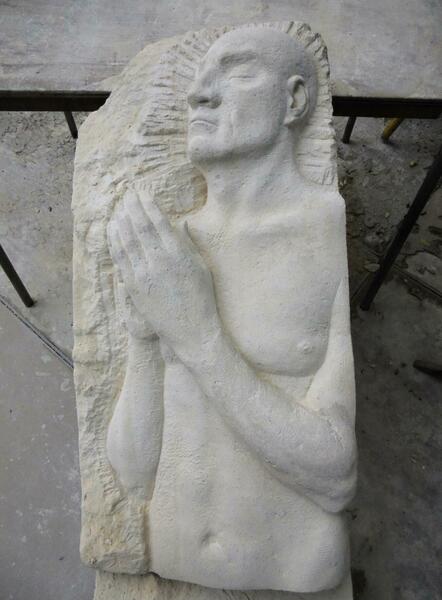 ANGEL stone carving 