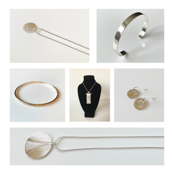 Sterling Silver and Gold Design Jewellery