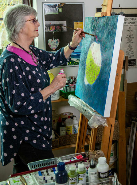 Heather Bailey in her Studio.