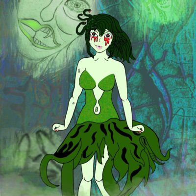 samuelsmart.art - The Gorgon - Digital/Pencil/Collage