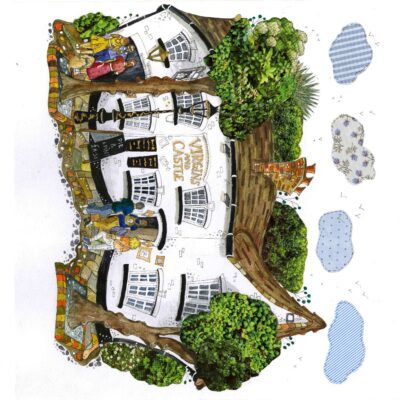 DISH Design Studio - The Virgins and Castle Kenilworth - watercolour