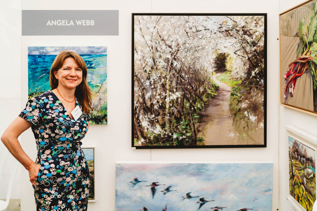 Artist exhibiting oil paintings Broadway Arts Festival ArtBeat