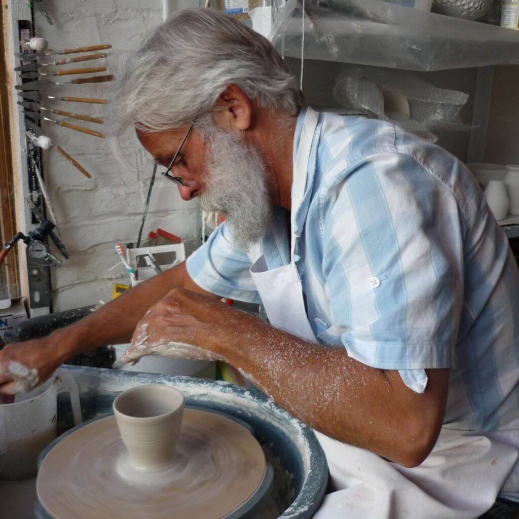 Geoff Throwing On Wheel