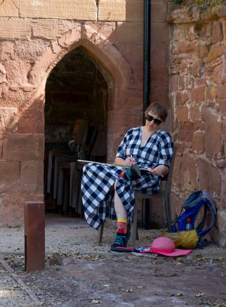 Summer 2025 drawing session at The Charterhouse, Coventry