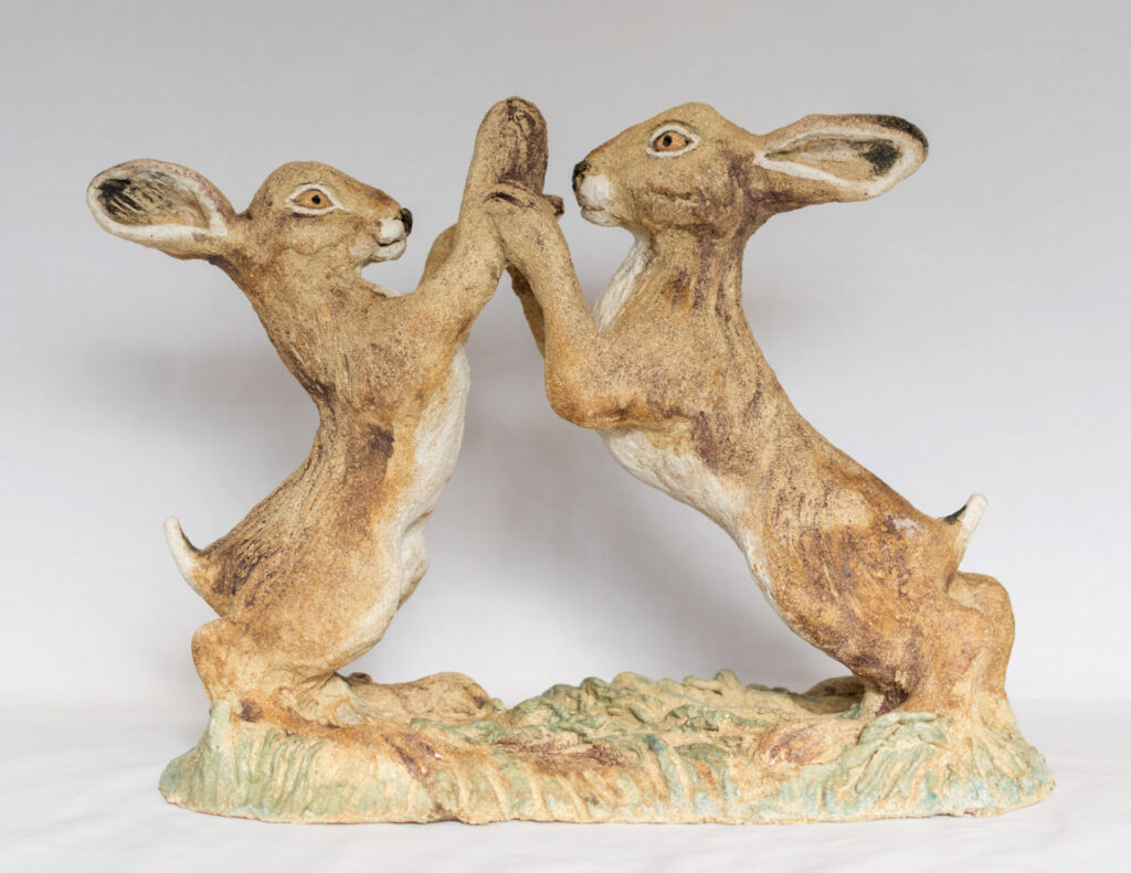 Rachel Pilkington Ceramic Boxing Hares 2026