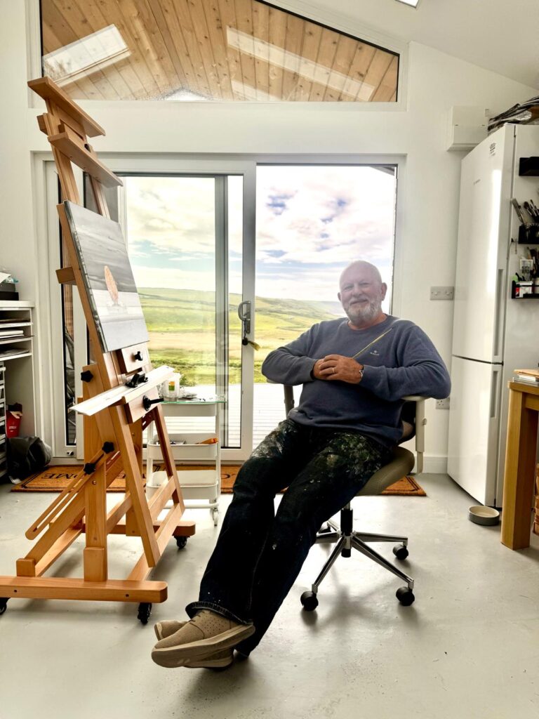 Don working in his studio