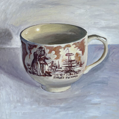 Brown Transferware Cup