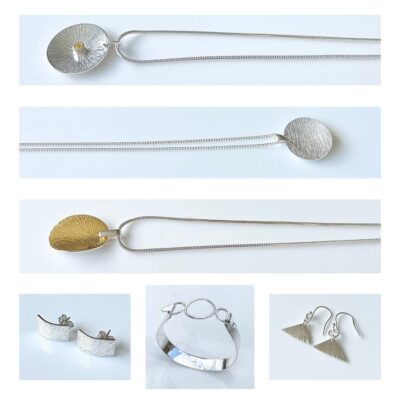 A selection of my contemporary silver design jewellery