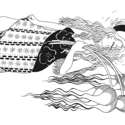 Girl with Flowers by Libby Bess