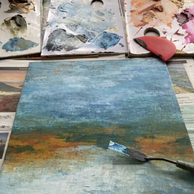 Building the layers and messy palettes!