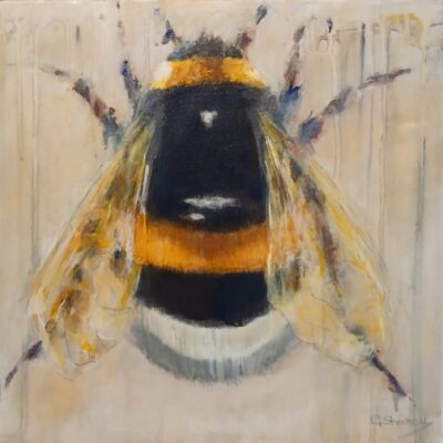 Bumblebee. Acrylic on canvas. 30 x 30cm