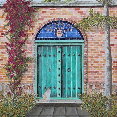  Waiting, Gouache and Watercolour, 23cm by 35cm