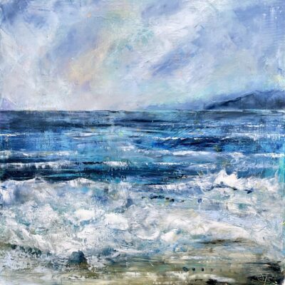 Dance of the Sea Oil and Cold Wax