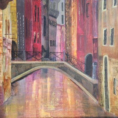 Autumn in Venice - by Lynne Smith - acrylic on canvas