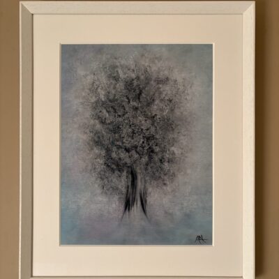 Mystree (Oil on canvas paper -45cm x 54cm)