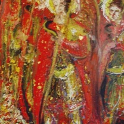 POPI K 'Protect Us' 90cm x 120cm Acrylic on canvas