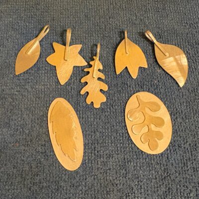 Sterling silver leaf pendants