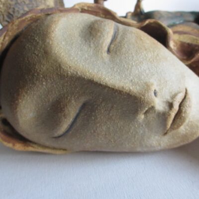 Dreamer ~ high-fire stoneware with oxides and glazes