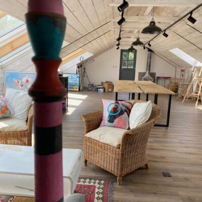 The Studio, a place which helps you relax and fell at home ready to create.