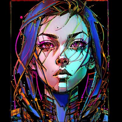  Neon. Digital using an iPad and Procreate