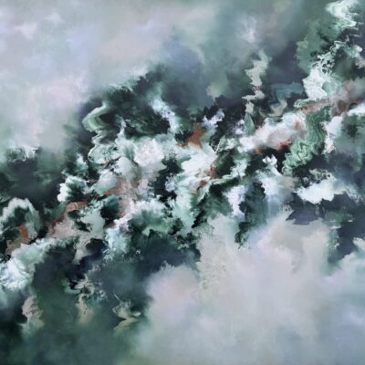 Jaimie Volkaerts The Rhythm of Life / Green Abstract Art / 120cm x 91cm