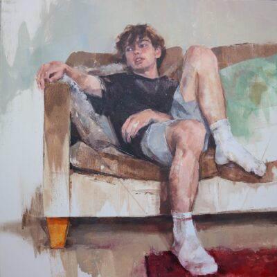 Boy, 80cm x 80cm, oil on canvas