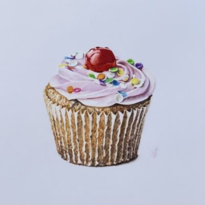  'Cherry on the Top!' - coloured pencil on drafting film