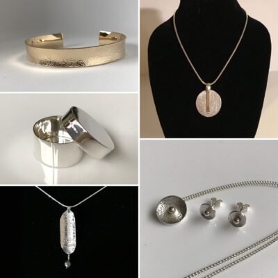 Silver and gold jewellery including some commissioned pieces