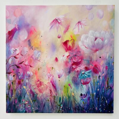 ‘Serenity’ £650. Calm and confident. This painting shows strength in softness.