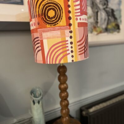 Hand printed Lampshade