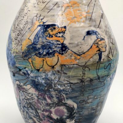"Burst through the ceiling" Vase