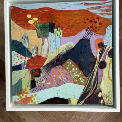 Abstract landscape in acrylic - Ebb and Flow