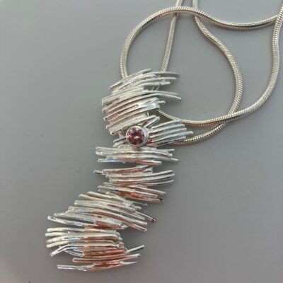 Beautifully shaped 925 sterling silver pendant from the Broken Rules collection