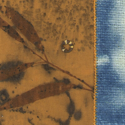 Eco print with stitch embellishment £115.00