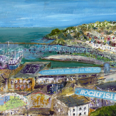 Janette Eslick 'Heart of the Fishtown' - Brixham Harbour. Acrylic. Prints Available.