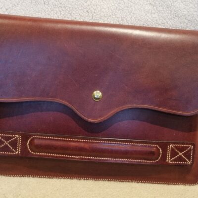  Mid Brown Laptop Case. Shoulder strap and rear pocket optional. Hugh option of colours available