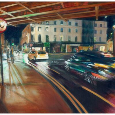  'Leamington Intersection' oil on canvas. SOLD- but you can purchase a limited edition giclee print from my website at https://julieswinsco.com