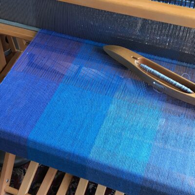  Weaving in progress