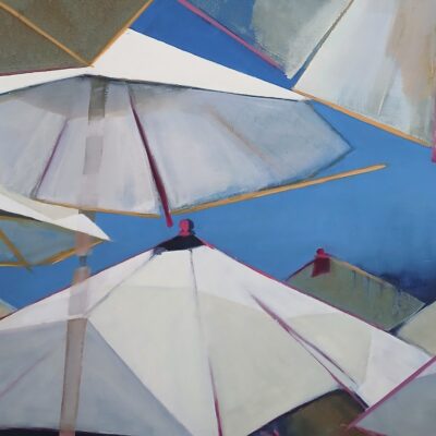 Parasoles in Dubrovnik. Oil on Canvas. 60 x 50cm