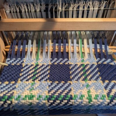 Plaid on loom