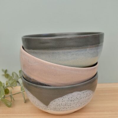 Collection of hand thrown bowls