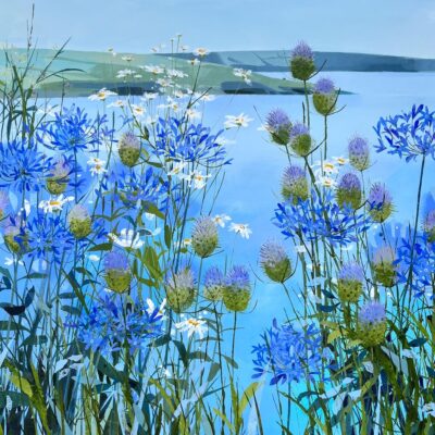  Summer Teasels and Agapanthus