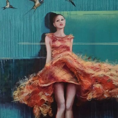 Swallows. Oil on Canvas. 60 x 90cm