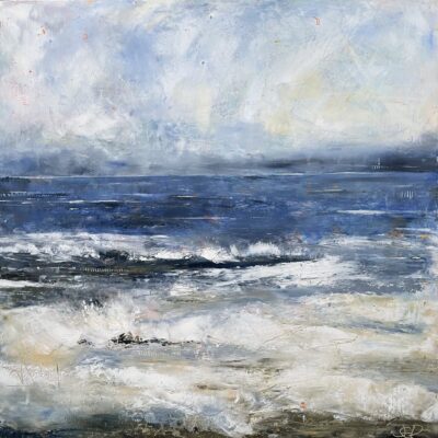 Whispers of the Waves Oil and Cold Wax